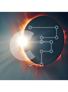 Intra Συλλεκτικό Ξύλινο Παζλ Plywood  4mm - Εκπληκτική εικόνα μερικής έκλειψης ηλίου με κορώνα Σε Ξύλινο Κουτί - Διαστάσεις Puzzle: 10x10 cm – 25 κομμάτια