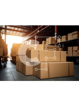 Intra Συλλεκτικό Ξύλινο Παζλ Plywood  4mm - Κουτιά από χαρτόνι σε χώρο αποθήκης Σε Ξύλινο Κουτί - Διαστάσεις Puzzle: 10x10 cm – 25 κομμάτια