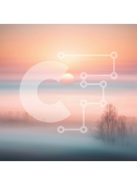 Intra Συλλεκτικό Ξύλινο Παζλ Plywood  4mm - Όμορφο τοπίο ηλιοβασιλέματος με δέντρα και νερό Σε Ξύλινο Κουτί - Διαστάσεις: 10x10 cm – 25 κομμάτια