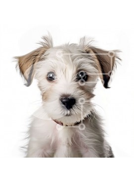 Intra Συλλεκτικό Ξύλινο Παζλ Plywood  4mm - Αξιολάτρευτη εικόνα ενός μικρού σκύλου με μια περίεργη έκφραση Σε Ξύλινο Κουτί - Διαστάσεις: 10x10 cm – 25 κομμάτια