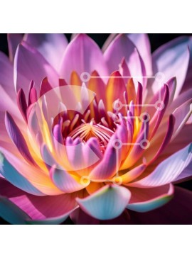 Intra Συλλεκτικό Ξύλινο Παζλ Plywood  4mm - Όμορφη εικόνα ενός ροζ λουλουδιού λωτού Σε Ξύλινο Κουτί - Διαστάσεις: 10x10 cm – 25 κομμάτια