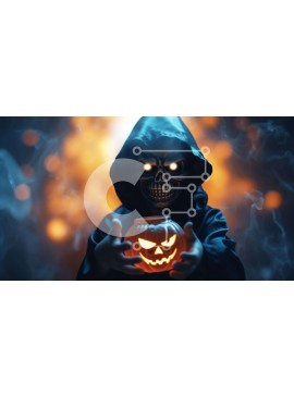 Intra Συλλεκτικό Ξύλινο Παζλ Plywood  4mm - Παιδί με την κολοκύθα αποκριών Σε Ξύλινο Κουτί - Διαστάσεις Puzzle: 10x10 cm – 25 κομμάτια