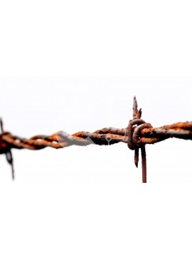 Intra Συλλεκτικό Ξύλινο Παζλ Plywood  4mm - Ρουστίκ συρματόπλεγμα σε κοντινή θέα Σε Ξύλινο Κουτί - Διαστάσεις Puzzle: 10x10 cm – 25 κομμάτια