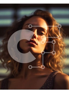 Intra Συλλεκτικό Ξύλινο Παζλ Plywood  4mm - Όμορφη εικόνα μιας νεαρής γυναίκας που κοιτάζει έξω από το παράθυρο Σε Ξύλινο Κουτί - Διαστάσεις Puzzle: 10x10 cm – 25 κομμάτια