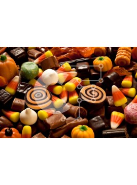 Σετ των 2 Intra Συλλεκτικό Ξύλινο Παζλ Plywood  4mm - Νόστιμες καραμέλες από κοντά με σοκολάτες, καραμέλες και καραμέλες Σε Ξύλινο Κουτί - Διαστάσεις: 10x10 cm – 25 κομμάτια