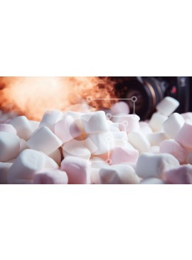 Σετ των 2 Intra Συλλεκτικό Ξύλινο Παζλ Plywood  4mm - Σωρός Marshmallows με Καπνό από το Camera Lens Σε Ξύλινο Κουτί - Διαστάσεις: 10x10 cm – 25 κομμάτια