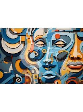 Intra Συλλεκτικό Ξύλινο Παζλ Plywood  4mm - Διαφορετική και περιεκτική εικόνα ανθρώπων με διάφορα συναισθήματα Σε Ξύλινο Κουτί - Διαστάσεις Puzzle: 10x10 cm – 25 κομμάτια