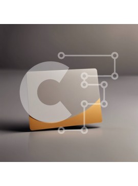 Intra Συλλεκτικό Ξύλινο Παζλ Plywood  4mm - Κομψή γκρι και χρυσή πιστωτική κάρτα σε κομψή επιφάνεια Σε Ξύλινο Κουτί - Διαστάσεις Puzzle: 10x10 cm – 25 κομμάτια