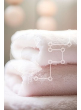 Intra Συλλεκτικό Ξύλινο Παζλ Plywood  4mm - Λευκές πετσέτες διπλωμένες σε ένα μαλακό κρεβάτι Σε Ξύλινο Κουτί - Διαστάσεις Puzzle: 10x10 cm – 25 κομμάτια