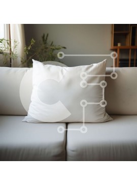 Intra Συλλεκτικό Ξύλινο Παζλ Plywood  4mm - Λευκός καναπές με μαξιλάρι στο σαλόνι Σε Ξύλινο Κουτί - Διαστάσεις Puzzle: 10x10 cm – 25 κομμάτια