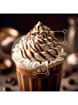 Σετ των 2 Intra Συλλεκτικό Ξύλινο Παζλ Plywood  4mm - Δροσιστικό Milkshake σοκολάτας με σαντιγί και σοκολάτα Σε Ξύλινο Κουτί - Διαστάσεις: 10x10 cm – 25 κομμάτια