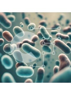 Intra Συλλεκτικό Ξύλινο Παζλ Plywood  4mm - Συστάδα βακτηρίων - Μικροσκοπική εικόνα Σε Ξύλινο Κουτί - Διαστάσεις Puzzle: 10x10 cm – 25 κομμάτια