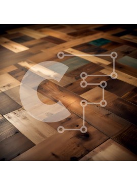 Intra Συλλεκτικό Ξύλινο Παζλ Plywood  4mm - Κοντινό πλάνο με ζεστό και φιλόξενο πάτωμα από ξύλινο ψαροκόκκαλο Σε Ξύλινο Κουτί - Διαστάσεις Puzzle: 10x10 cm – 25 κομμάτια