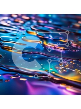 Intra Συλλεκτικό Ξύλινο Παζλ Plywood  4mm - Ζωντανή εικόνα από κοντά με πολύχρωμο υγρό με σταγονίδια Σε Ξύλινο Κουτί - Διαστάσεις Puzzle: 10x10 cm – 25 κομμάτια