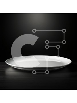 Σετ των 2 Intra Συλλεκτικό Ξύλινο Παζλ Plywood  4mm - Λευκό πιάτο σε σκούρο ξύλινο τραπέζι Σε Ξύλινο Κουτί - Διαστάσεις: 10x10 cm – 25 κομμάτια