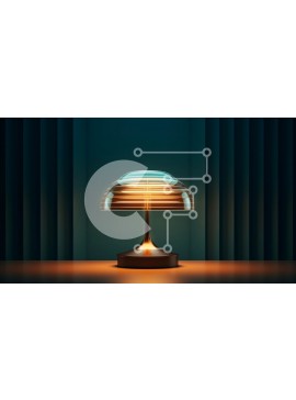 Intra Συλλεκτικό Ξύλινο Παζλ Plywood  4mm - Μοντέρνο επιτραπέζιο φωτιστικό με κομψό σχέδιο Σε Ξύλινο Κουτί - Διαστάσεις Puzzle: 10x10 cm – 25 κομμάτια