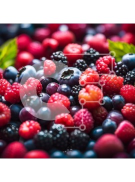 Σετ των 2 Intra Συλλεκτικό Ξύλινο Παζλ Plywood  4mm - Νόστιμα και φρέσκα μούρα - κόκκινα σμέουρα, βατόμουρα, βατόμουρα Σε Ξύλινο Κουτί - Διαστάσεις: 10x10 cm – 25 κομμάτια