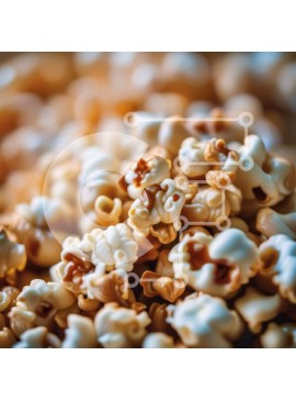 Σετ των 2 Intra Συλλεκτικό Ξύλινο Παζλ Plywood  4mm - Νόστιμη εικόνα του ποπ κορν σε ένα μπολ Σε Ξύλινο Κουτί - Διαστάσεις: 10x10 cm – 25 κομμάτια