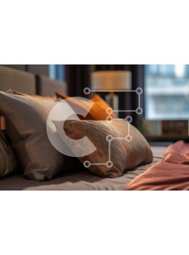 Intra Συλλεκτικό Ξύλινο Παζλ Plywood  4mm - Άνετο κρεβάτι με πολλά μαξιλάρια και κουβέρτες Σε Ξύλινο Κουτί - Διαστάσεις Puzzle: 10x10 cm – 25 κομμάτια