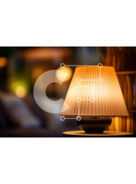 Intra Συλλεκτικό Ξύλινο Παζλ Plywood  4mm - Δωμάτιο με χαμηλό φωτισμό με επιτραπέζιο φωτιστικό Σε Ξύλινο Κουτί - Διαστάσεις Puzzle: 10x10 cm – 25 κομμάτια