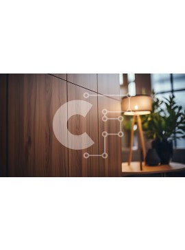 Intra Συλλεκτικό Ξύλινο Παζλ Plywood  4mm - Ξύλινος τοίχος με φωτιστικό και φυτό σε γλάστρα Σε Ξύλινο Κουτί - Διαστάσεις Puzzle: 10x10 cm – 25 κομμάτια