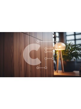 Intra Συλλεκτικό Ξύλινο Παζλ Plywood  4mm - Ξύλινο ντουλάπι με φωτιστικό και φυτό σε γλάστρα στο Windowsill Σε Ξύλινο Κουτί - Διαστάσεις Puzzle: 10x10 cm – 25 κομμάτια