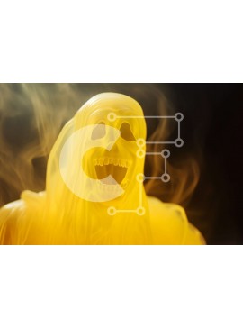 Intra Συλλεκτικό Ξύλινο Παζλ Plywood  4mm - Πλωτό άγαλμα φαντασμάτων για τους εορτασμούς του Halloween Σε Ξύλινο Κουτί - Διαστάσεις Puzzle: 10x10 cm – 25 κομμάτια