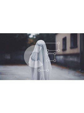 Intra Συλλεκτικό Ξύλινο Παζλ Plywood  4mm - Ghostly Figure στο Alleyway Σε Ξύλινο Κουτί - Διαστάσεις Puzzle: 10x10 cm – 25 κομμάτια