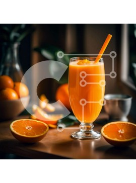 Σετ των 2 Intra Συλλεκτικό Ξύλινο Παζλ Plywood  4mm - Ξεδιψάστε με ένα ποτήρι δροσιστικό χυμό πορτοκαλιού Σε Ξύλινο Κουτί - Διαστάσεις: 10x10 cm – 25 κομμάτια