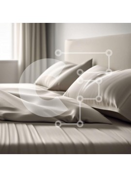 Intra Συλλεκτικό Ξύλινο Παζλ Plywood  4mm - Άνετο υπνοδωμάτιο με λευκά σεντόνια και μπεζ αναπαυτικό Σε Ξύλινο Κουτί - Διαστάσεις Puzzle: 10x10 cm – 25 κομμάτια