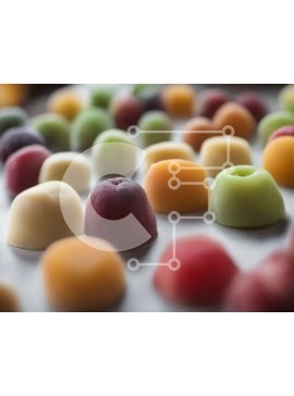 Σετ των 2 Intra Συλλεκτικό Ξύλινο Παζλ Plywood  4mm - Ανάμεικτα φρούτα και cheesecake σε δίσκο Σε Ξύλινο Κουτί - Διαστάσεις: 10x10 cm – 25 κομμάτια