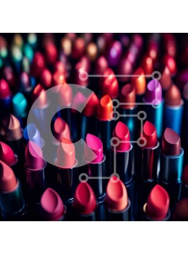 Σετ των 2 Intra Συλλεκτικό Ξύλινο Παζλ Plywood  4mm - Εκπληκτική εικόνα από πολύχρωμα κραγιόν σε κύκλο Σε Ξύλινο Κουτί - Διαστάσεις: 10x10 cm – 25 κομμάτια