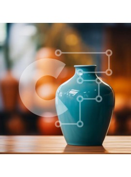 Intra Συλλεκτικό Ξύλινο Παζλ Plywood  4mm - Κιρκίρι βάζο σε ξύλινο τραπέζι Σε Ξύλινο Κουτί - Διαστάσεις Puzzle: 10x10 cm – 25 κομμάτια