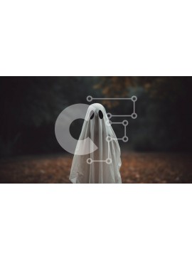 Intra Συλλεκτικό Ξύλινο Παζλ Plywood  4mm - Mysterious Ghost in the Woods Σε Ξύλινο Κουτί - Διαστάσεις Puzzle: 10x10 cm – 25 κομμάτια
