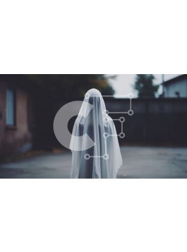 Intra Συλλεκτικό Ξύλινο Παζλ Plywood  4mm - Φανταστική φιγούρα στο σοκάκι με λευκό μανδύα Σε Ξύλινο Κουτί - Διαστάσεις Puzzle: 10x10 cm – 25 κομμάτια