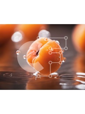 Σετ των 2 Intra Συλλεκτικό Ξύλινο Παζλ Plywood  4mm - Φρέσκα και ζουμερά πορτοκάλια που επιπλέουν στο νερό Σε Ξύλινο Κουτί - Διαστάσεις: 10x10 cm – 25 κομμάτια