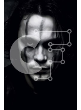 Intra Συλλεκτικό Ξύλινο Παζλ Plywood  4mm - Σκοτεινός και μυστηριώδης άντρας με μαύρα μαλλιά και σκούρα μάτια Σε Ξύλινο Κουτί - Διαστάσεις Puzzle: 10x10 cm – 25 κομμάτια