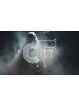 Intra Συλλεκτικό Ξύλινο Παζλ Plywood  4mm - Ghostly Figure in Smoke Σε Ξύλινο Κουτί - Διαστάσεις Puzzle: 10x10 cm – 25 κομμάτια