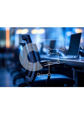 Intra Συλλεκτικό Ξύλινο Παζλ Plywood  4mm - Καρέκλες γραφείου και οθόνες υπολογιστών σε χώρο εργασίας Σε Ξύλινο Κουτί - Διαστάσεις Puzzle: 10x10 cm – 25 κομμάτια