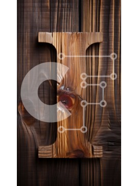 Intra Συλλεκτικό Ξύλινο Παζλ Plywood  4mm - Κοντινό πλάνο τραχιά και ανάγλυφη ξύλινη σανίδα Σε Ξύλινο Κουτί - Διαστάσεις Puzzle: 10x10 cm – 25 κομμάτια