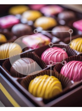 Σετ των 2 Intra Συλλεκτικό Ξύλινο Παζλ Plywood  4mm - Ποικιλία σοκολάτας σε καφέ κουτί Σε Ξύλινο Κουτί - Διαστάσεις: 10x10 cm – 25 κομμάτια