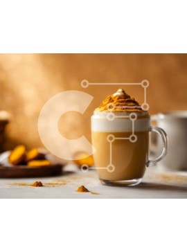 Σετ των 2 Intra Συλλεκτικό Ξύλινο Παζλ Plywood  4mm - Φλιτζάνι καφέ με σαντιγί και φρούτα από πάνω Σε Ξύλινο Κουτί - Διαστάσεις: 10x10 cm – 25 κομμάτια