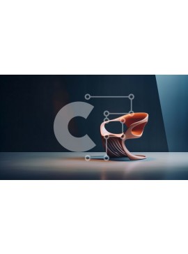 Intra Συλλεκτικό Ξύλινο Παζλ Plywood  4mm - Μοντέρνα πορτοκαλί καρέκλα με κομψό σχέδιο Σε Ξύλινο Κουτί - Διαστάσεις Puzzle: 10x10 cm – 25 κομμάτια