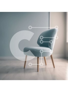 Intra Συλλεκτικό Ξύλινο Παζλ Plywood  4mm - Κενό δωμάτιο με γαλάζια καρέκλα και ξύλινα δάπεδα Σε Ξύλινο Κουτί - Διαστάσεις Puzzle: 10x10 cm – 25 κομμάτια