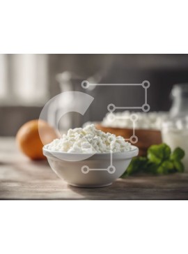 Σετ των 2 Intra Συλλεκτικό Ξύλινο Παζλ Plywood  4mm - Λευκό μπολ με γιαούρτι, γάλα και πορτοκάλι Σε Ξύλινο Κουτί - Διαστάσεις: 10x10 cm – 25 κομμάτια