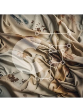 Σετ των 2 Intra Συλλεκτικό Ξύλινο Παζλ Plywood  4mm - Κοντινό πλάνο από ύφασμα με σχέδια σε φύλλα για μια ήρεμη και γαλήνια εμφάνιση Σε Ξύλινο Κουτί - Διαστάσεις: 10x10 cm – 25 κομμάτια