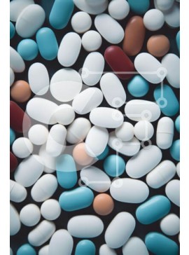 Intra Συλλεκτικό Ξύλινο Παζλ Plywood  4mm - Πολύχρωμες κάψουλες χαπιών διατεταγμένες σε διάφορα σχήματα και μεγέθη Σε Ξύλινο Κουτί - Διαστάσεις Puzzle: 10x10 cm – 25 κομμάτια