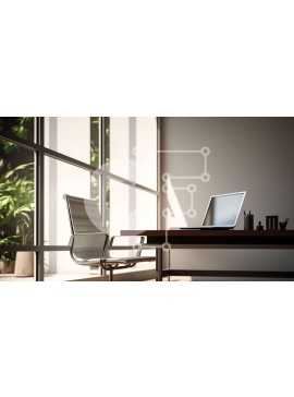 Intra Συλλεκτικό Ξύλινο Παζλ Plywood  4mm - Ήρεμος και επαγγελματικός χώρος γραφείου με φυσικό φως Σε Ξύλινο Κουτί - Διαστάσεις Puzzle: 10x10 cm – 25 κομμάτια