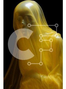 Intra Συλλεκτικό Ξύλινο Παζλ Plywood  4mm - Ημιδιαφανές κίτρινο γλυπτό Σε Ξύλινο Κουτί - Διαστάσεις Puzzle: 10x10 cm – 25 κομμάτια