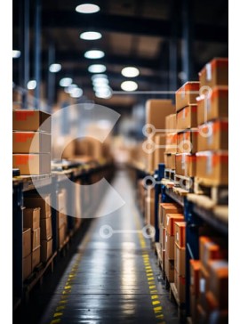 Intra Συλλεκτικό Ξύλινο Παζλ Plywood  4mm - Βιομηχανική Αποθήκη με Σύστημα Οργανωμένης Αποθήκευσης Σε Ξύλινο Κουτί - Διαστάσεις Puzzle: 10x10 cm – 25 κομμάτια